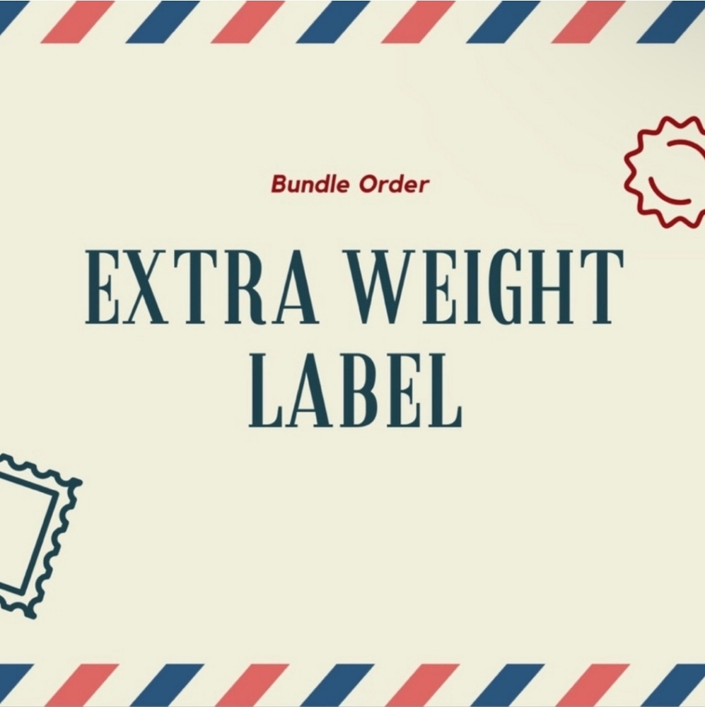 Bundle extra weight label